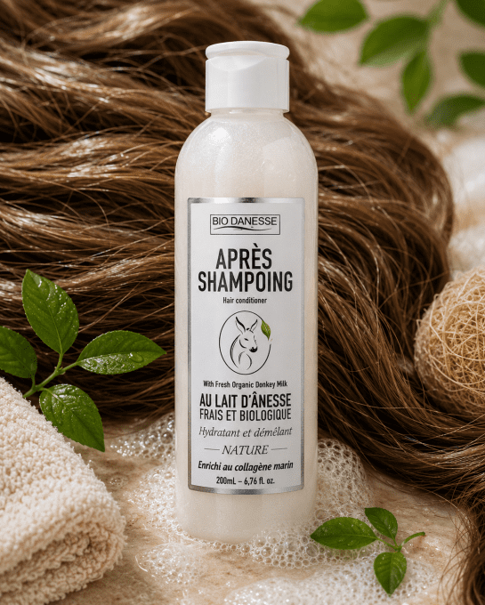 Après-shampoing au lait d'ânesse bio