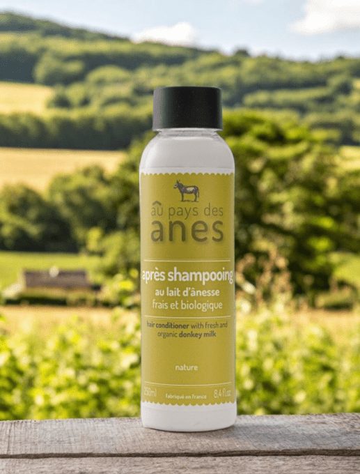 Après-shampooing au lait d'ânesse frais et biologique 250 ml