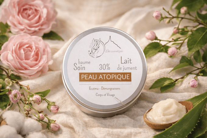 Baume PEAU ATOPIQUE peaux sèches sujettes aux démangeaisons - 30% lait de jument