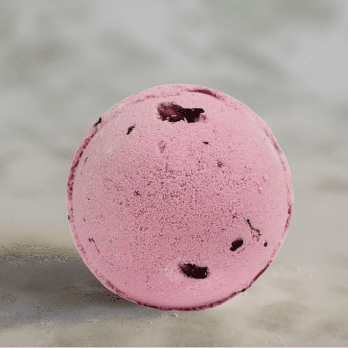 Boule de bain au karité - pétales de rose 180g