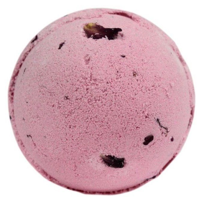 Boule de bain au karité - pétales de rose 180g  