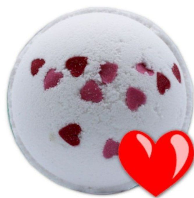 Boule de bain au karité - love coeur 180g