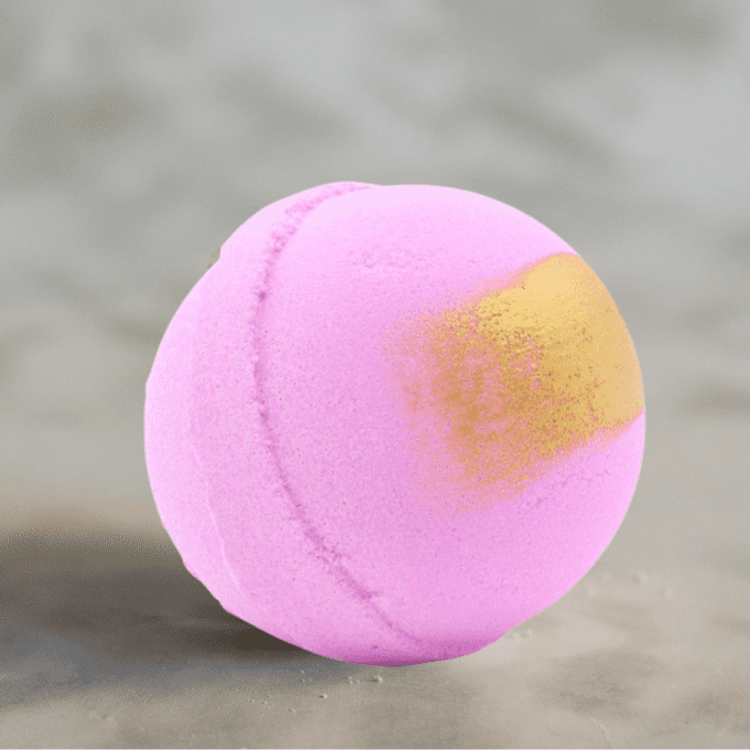 Boule de bain au karité pink charlotte 180g