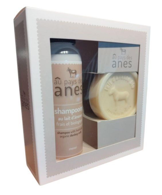 Coffret Plaisir 1 flacon et 1 savon rond - VIDE - Aux Pays des Anes 