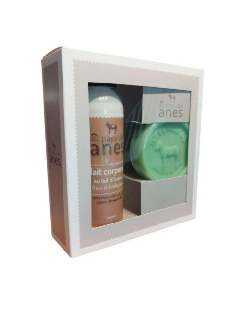 Coffret Plaisir 1 flacon et 1 savon rond - VIDE - Aux Pays des Anes 