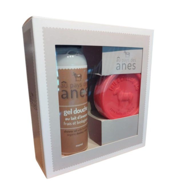 Coffret Plaisir 1 flacon et 1 savon rond - VIDE - Aux Pays des Anes 