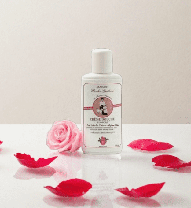 Crème douche au lait de chèvre alpine bio  250 ml - HUILE DE ROSE MUSQUEE