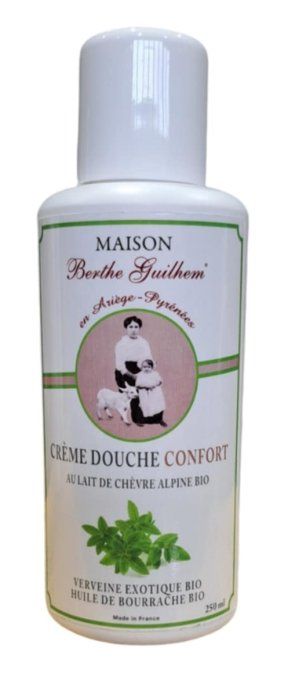 Crème douche au lait de chèvre alpine bio  250 ml - VERVEINE BIO & HUILE DE BOURRACHE