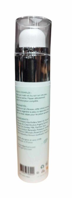 Crème visage au lait d'ânesse bio - sans alergène - Moyano