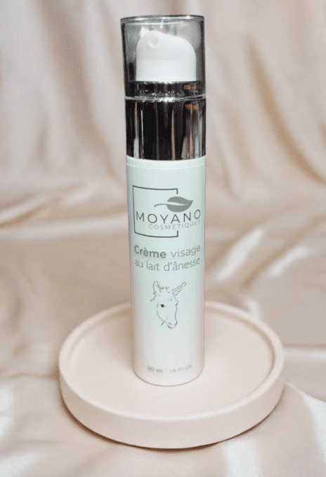 Crème visage au lait d'ânesse bio - sans alergène - Moyano