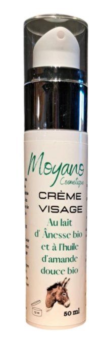 Crème Visage au lait d’ânesse et à l’huile d’amande douce BIO