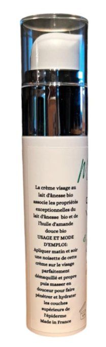 Crème Visage au lait d’ânesse et à l’huile d’amande douce BIO