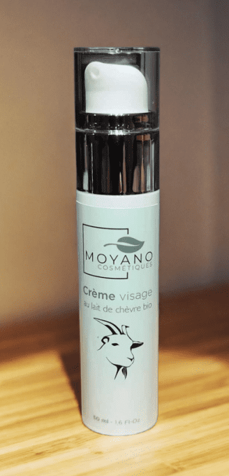 Crème visage au lait de chèvre bio - sans alergène - Moyano