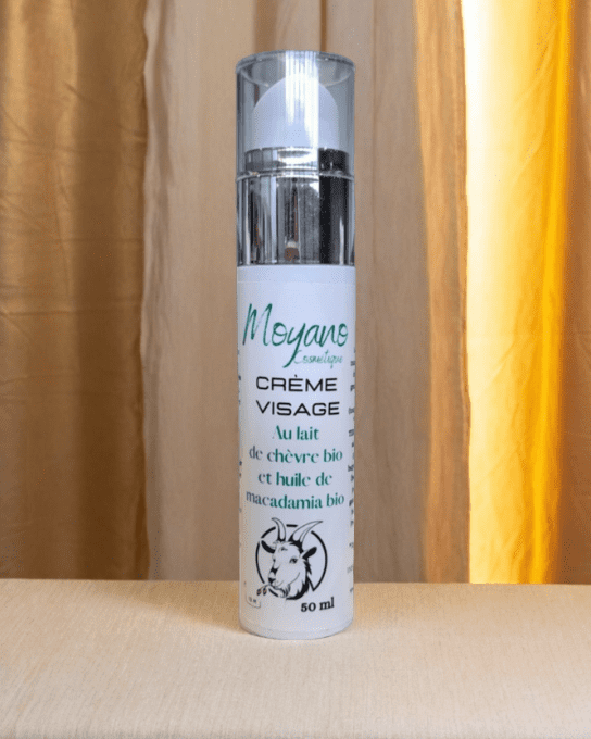 Crème Visage au lait de chèvre et à l’huile de macadamia BIO			 			