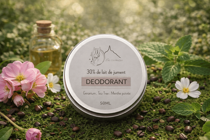 Déodorant crème 10% de lait de jument