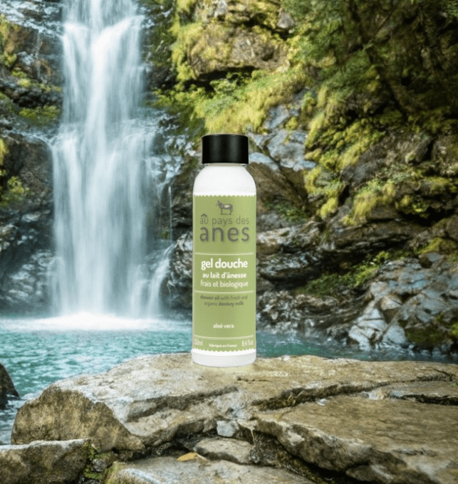Gel douche au lait d’ânesse frais et biologique Aloe Vera 250 ml 