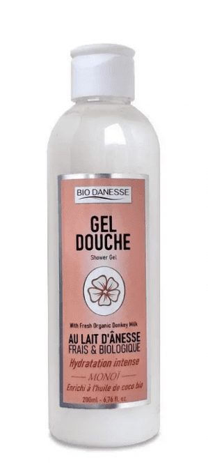 Gel douche au lait d'ânesse bio Monoï
