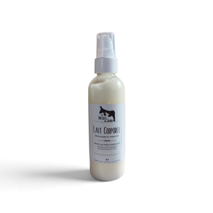 Lait corporel au lait d'ânesse BIO 40% - 200ml - LES ANESSES DU JAOUL