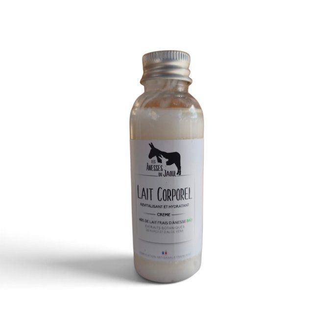 Lait corporel au lait d'ânesse BIO 40% - 200ml - LES ANESSES DU JAOUL