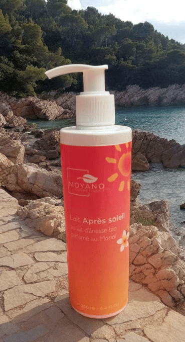 Lait après solaire au lait d'ânesse bio - Monoi - sans alergène - Moyano 
