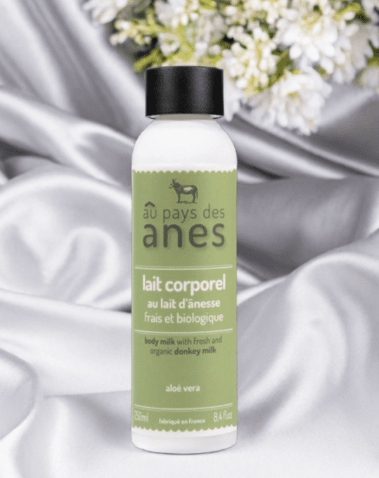Lait corporel au lait d’ânesse frais et biologique Aloe Vera 250 ml