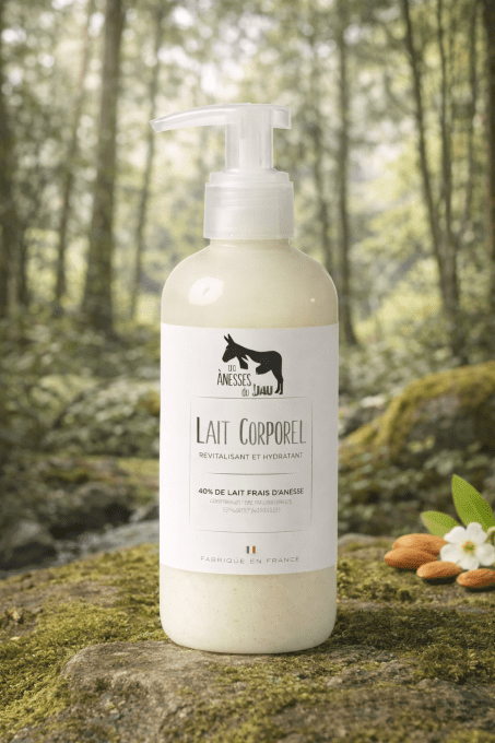 Lait corporel au lait d'ânesse BIO 40% - 200ml - LES ANESSES DU JAOUL