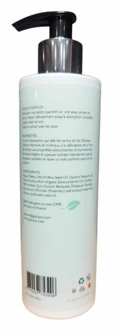 Lait corporel au lait d'ânesse bio - Fleur de cerisier - sans alergène - Moyano