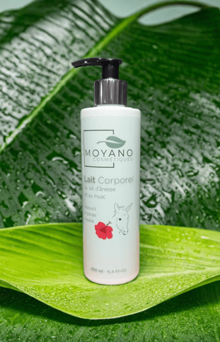 Lait corporel au lait d'ânesse bio - Musc - sans alergène - Moyano