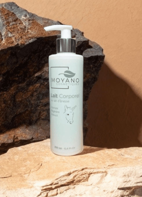 Lait corporel au lait d'ânesse bio - sans alergène - Moyano