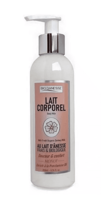 Lait corporel au lait d'ânesse bio Monoï