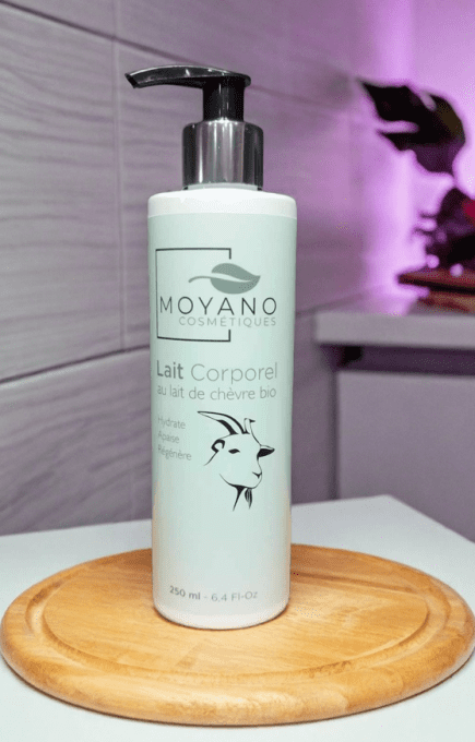 Lait corporel au lait de chèvre bio - sans alergène - Moyano