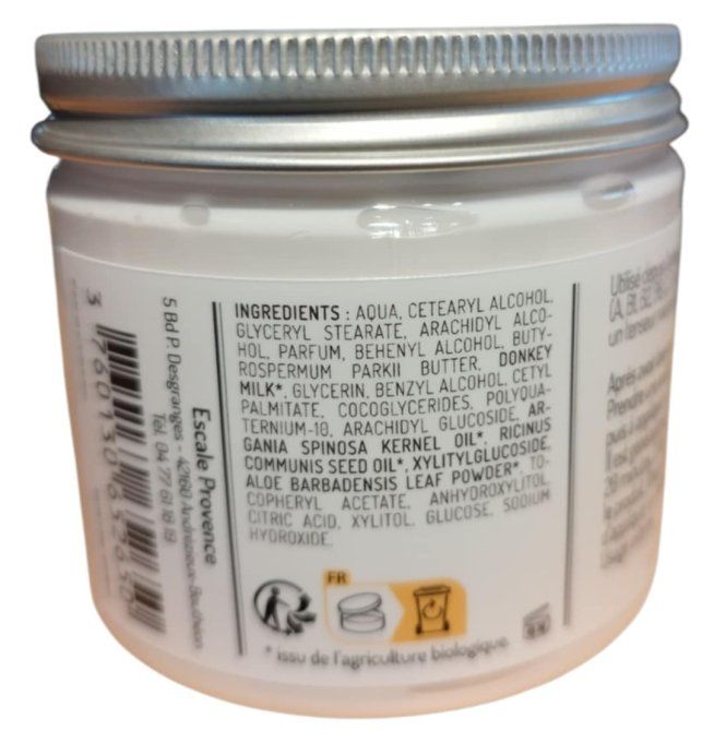 Masque capillaire au lait d'ânesse frais et bio 200 ml 