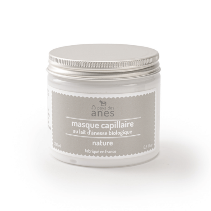 Masque capillaire au lait d'ânesse frais et bio 200 ml 