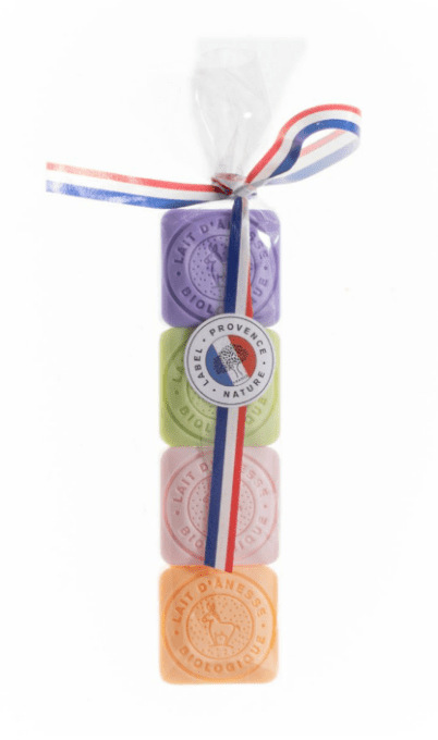 PAQUET DE 4 SAVONS PARFUMÉ 30g - Lait d'ânesse