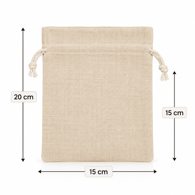 Sac en lin VIDE - 3 formats - Les anesses du Jaoul - Aux Libellules