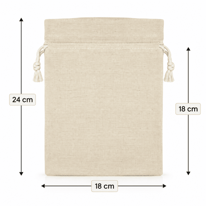 Sac en lin VIDE - 3 formats - Les anesses du Jaoul - Aux Libellules