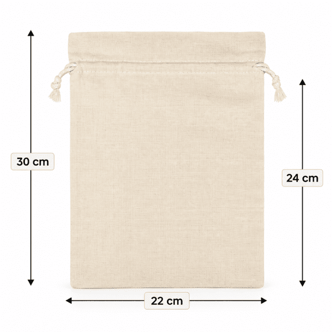 Sac en lin VIDE - 3 formats - Les anesses du Jaoul - Aux Libellules