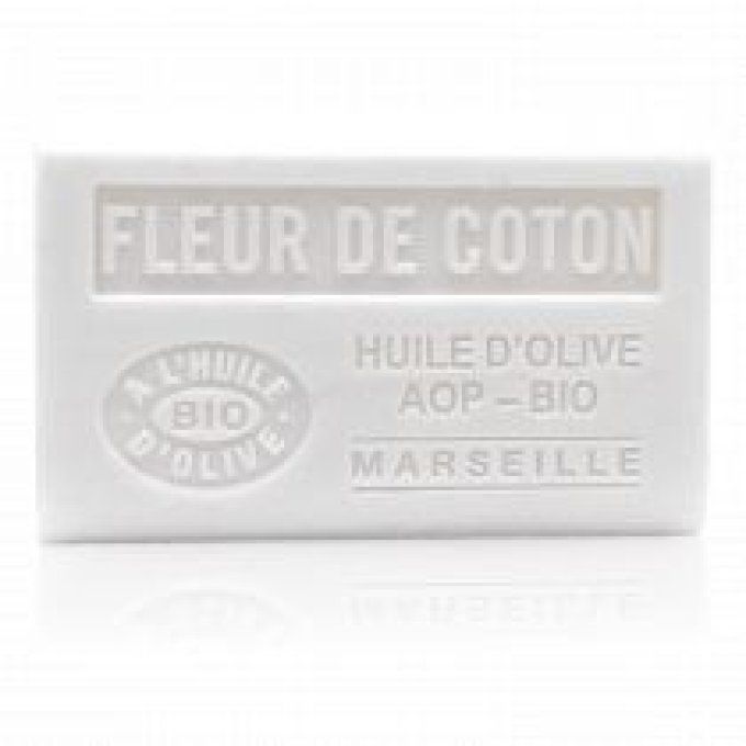 SAVONS HUILE D'OLIVE BIO 125GR - FLEUR DE COTON