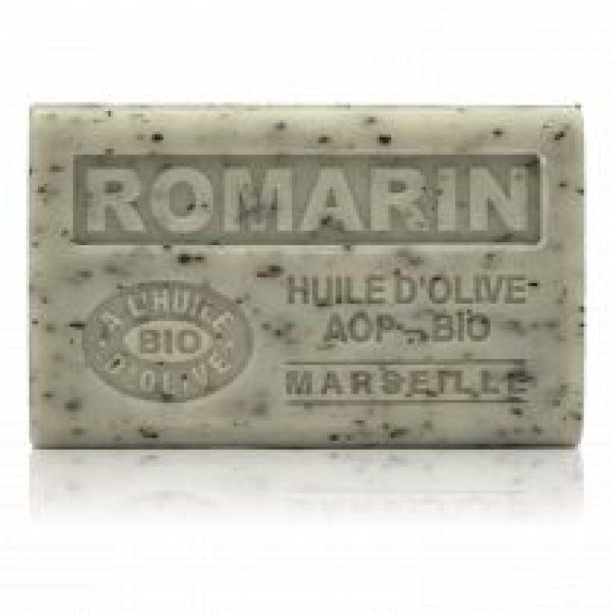SAVONS HUILE D'OLIVE BIO 125GR - ROMARIN EXFOLIANT
