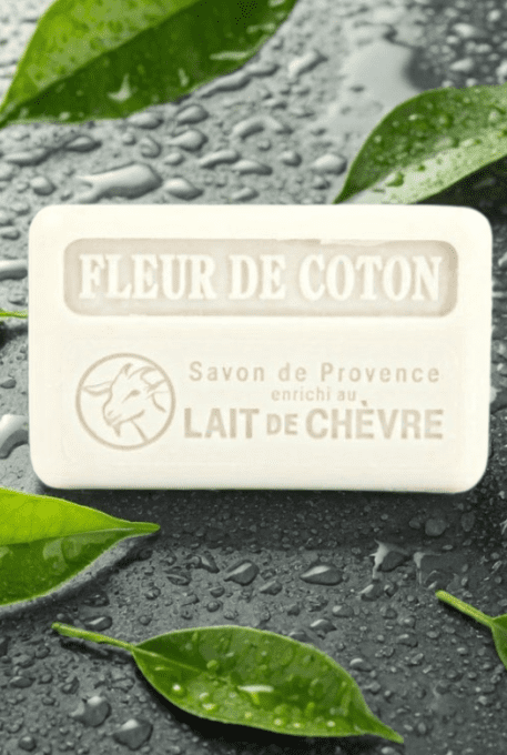Savon au lait de chèvre frais et bio 100g - FLEUR DE COTON