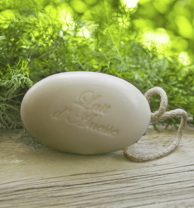Savon au lait d'ânesse bio corde 200gr - Natur