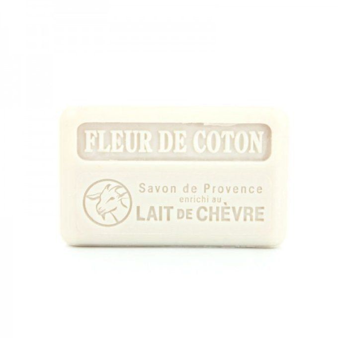 Savon au lait de chèvre frais et bio 100g - FLEUR DE COTON