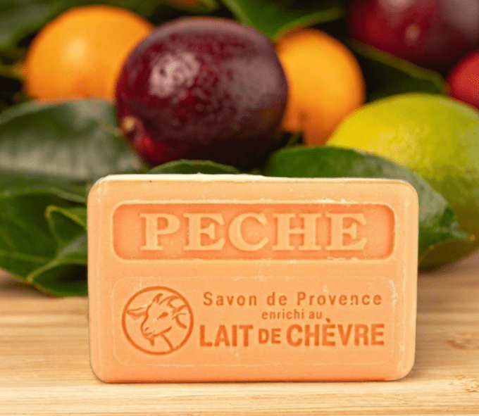 Savon au lait de chèvre frais et bio 100g - PECHE