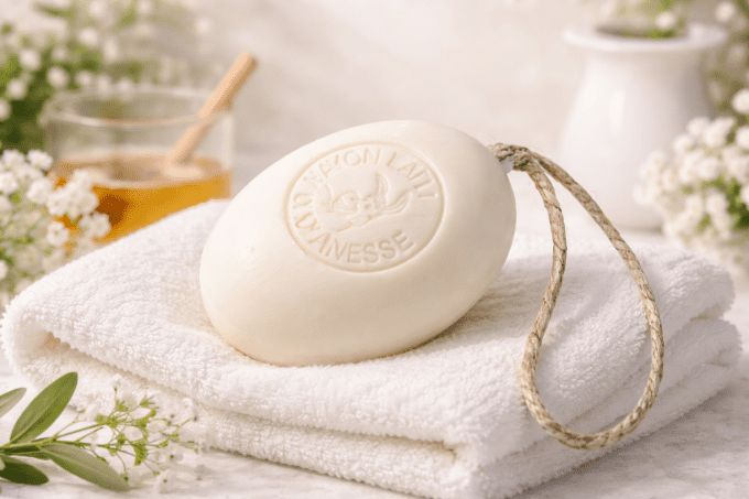 Savon Ovale sur Corde au Lait d’Ânesse 200g