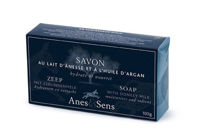 Savon au lait d'ânesse et à l'huile d'Argan  100g - Anes&Sens