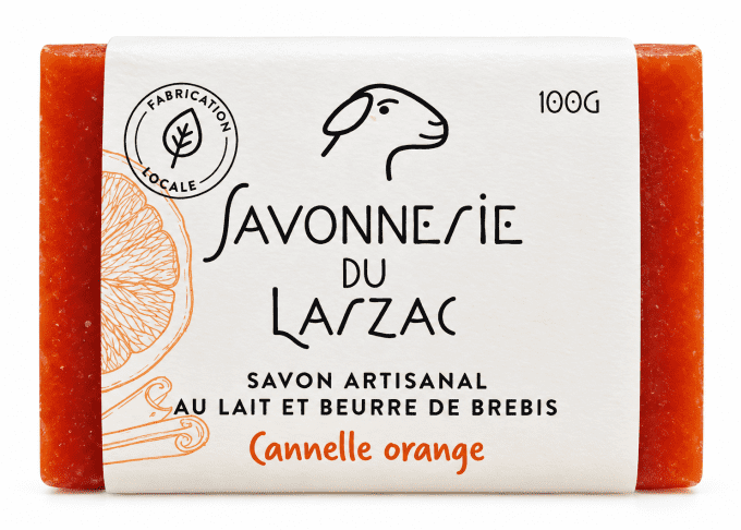 Savon au lait de brebis Cannelle Orange - 100g 
