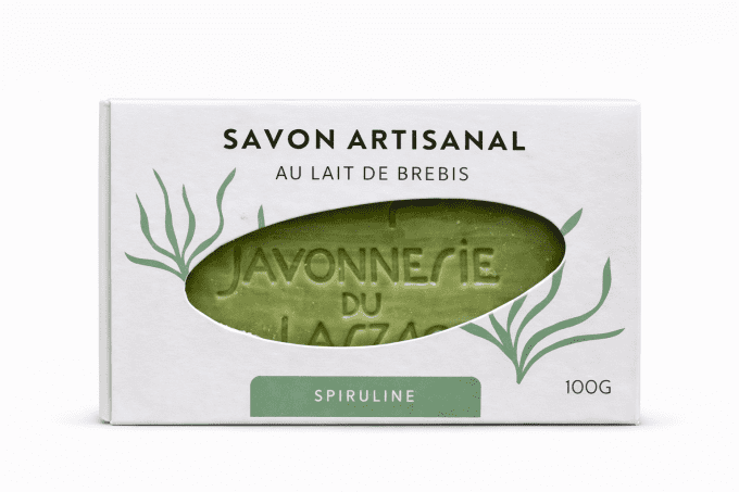 Savon au lait de brebis Spiruline 100g