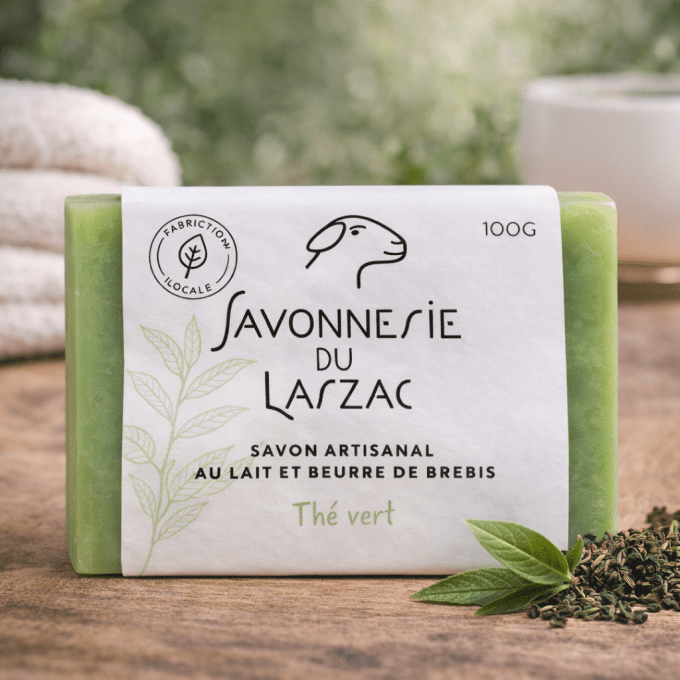 Savon au lait de brebis Thé vert - 100g