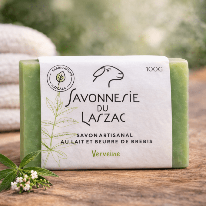 Savon au lait de brebis Verveine - 100g