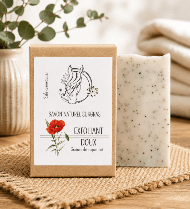 Savon EXFOLIANT graines de COQUELICOT